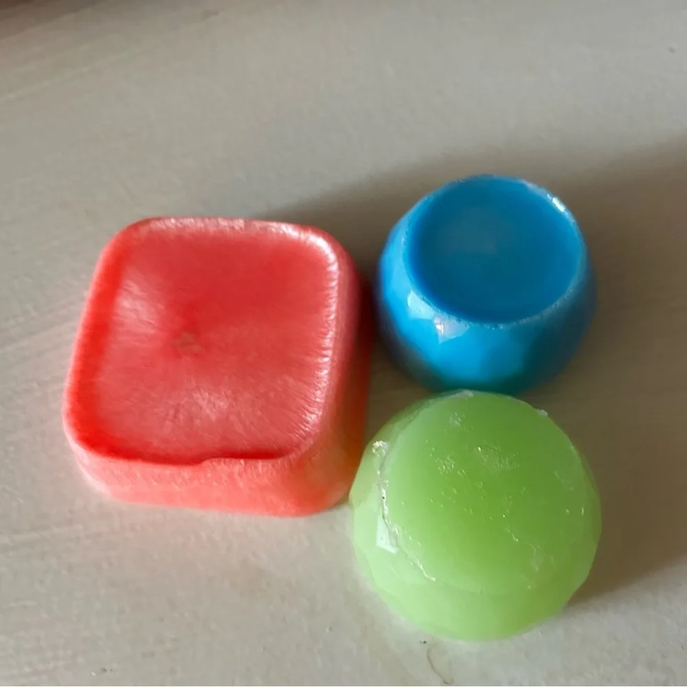 Resin Square and Round trinket/jewelry dish Set of 3
